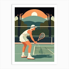 Tennis Player 1 Art Print