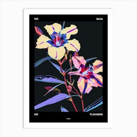 No Rain No Flowers Poster Phlox 1 Art Print