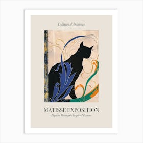 Cat 4 Matisse Inspired Exposition Animals Poster Art Print