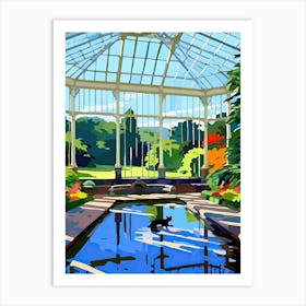 Kew Gardens United Kingdom, Cats Matisse Style 2 Art Print