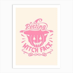 Resting Witch Face Art Print