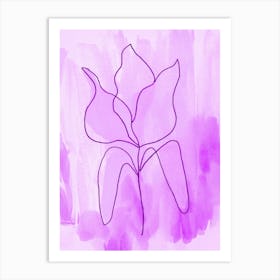 Tulip Light Purple Art Print