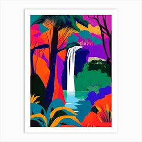Victoria Falls National Park Zimbabwe Pop MatisseII Art Print