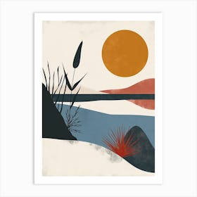 Sand And Sun, Scandinavian Simplicity Art Print