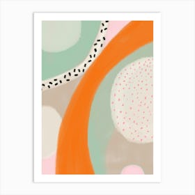 Farbenfrohe Abstrakte Sommer Chic Malerei 1 Art Print