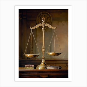 Scales Of Justice 2 Art Print