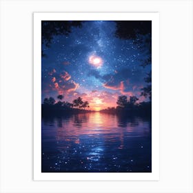 Starry Night Sky 14 Art Print