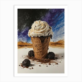 Ice Cream Cone 30 Art Print
