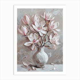 A World Of Flowers Magnolia 1 Painting Art Print