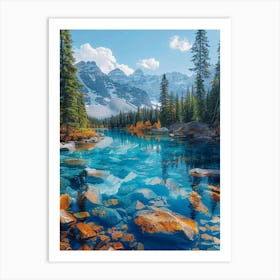 Rocky Mountain Lake 1 Poster