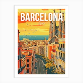 Barcelona Travel Art Print