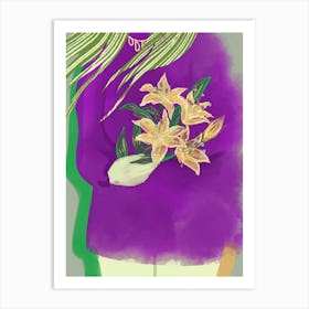 Purple Dress Art Print