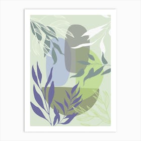 Abstract Leaves 5 Art Print