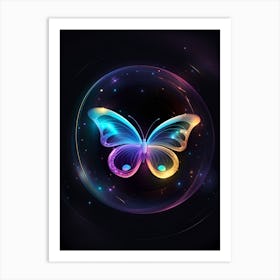 Abstract Butterfly 2 Art Print