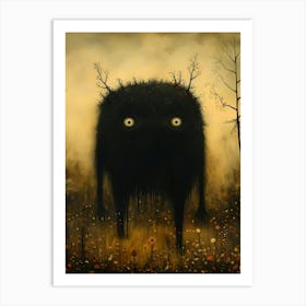 Monster In The Woods Art Print