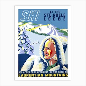 Laurentian Mountains, France Art Print