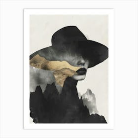 Portrait Of A Woman In A Hat 9 Art Print