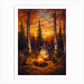 Ghost In The Woods 8 Art Print