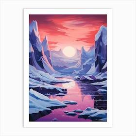 Polar Abstract Minimalist 1 Art Print