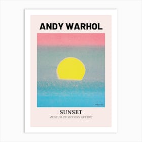 Sunset By Andy Warhol 2 Art Print