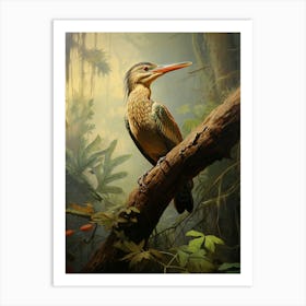 Tropical Treasures: Sunbittern Jungle Bird Print Art Print