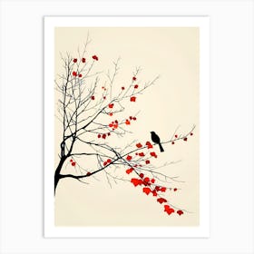 Bird On A Tree Art Print