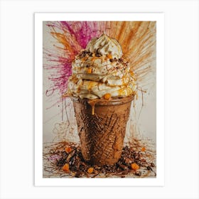 Ice Cream Sundae 10 Art Print