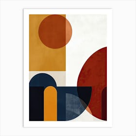 Abstract Shapes, Scandinavian Simplicity Art Print