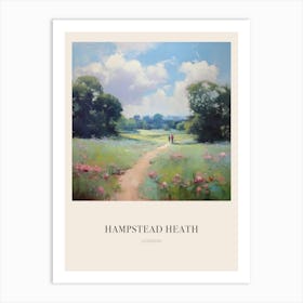 Hampstead Heath London United Kingdom 3 Vintage Cezanne Inspired Poster Art Print
