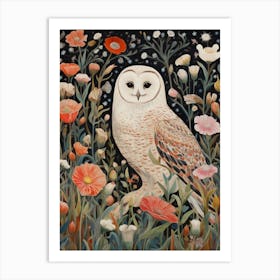 Snowy Owl 3 Detailed Bird Painting Art Print