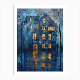 House In The Water Art Print