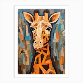 Mosaic Giraffe Art Print