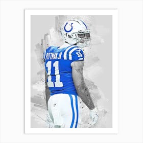 Michael Pittman Jr Indianapolis Colts Art Print