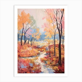 Autumn Gardens Painting Parco Sempione Italy 1 Art Print