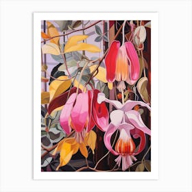 Fuchsia 1 Flower Painting Art Print