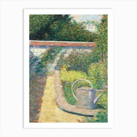 The Watering Can–Garden At Le Raincy, Georges Seurat Art Print
