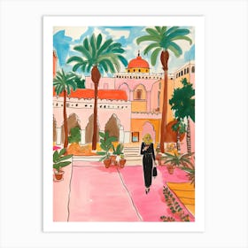 Abu Dhabi, Dreamy Storybook Illustration 4 Art Print