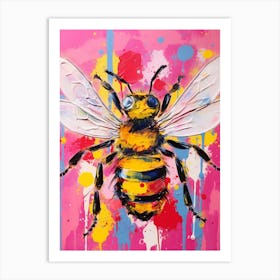 Bee Pop Art Painting Inspired 1 Art Print
