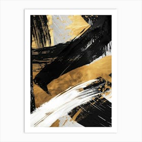 Abstract Brushstrokes Canvas Print Art Print