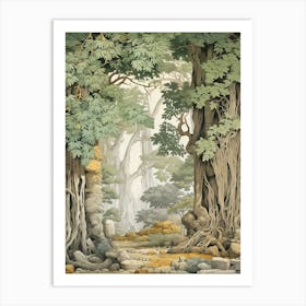 Vintage Jungle Botanical Illustration Ylang Ylang Tree 4 Art Print