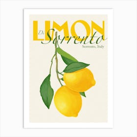 Limon Di Sorrento Art Print