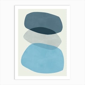 Expressive abstract shapes 7 Art Print