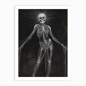 Dance With Death Skeleton Painting (83) Art Print