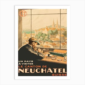 The Watchmaker From Neuchatel, Switzerland Art Print