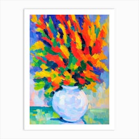 Just Flowers Matisse Inspired Flower Art Print