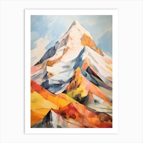 Mount Hunter Usa Mountain Painting Art Print