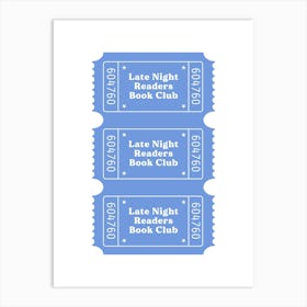 Late Night Readers Posters Art Print