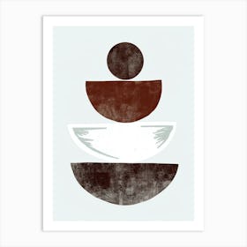 Yogi Bowls Minimalist Bauhaus Art Print