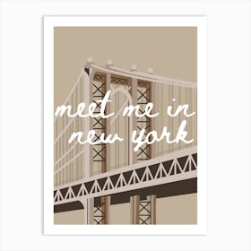 Meet Me in New York Art Print