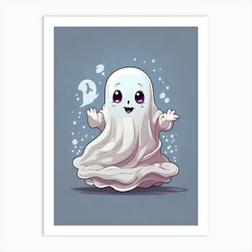 Cute Ghost Art Print